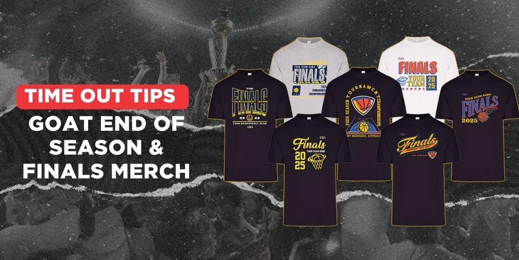 Timeout Tips: GOAT End of Season & Finals Merch