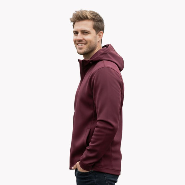 Glide SlimFit Tech Zip Hoodie Kids Ladies Mens Maroon
