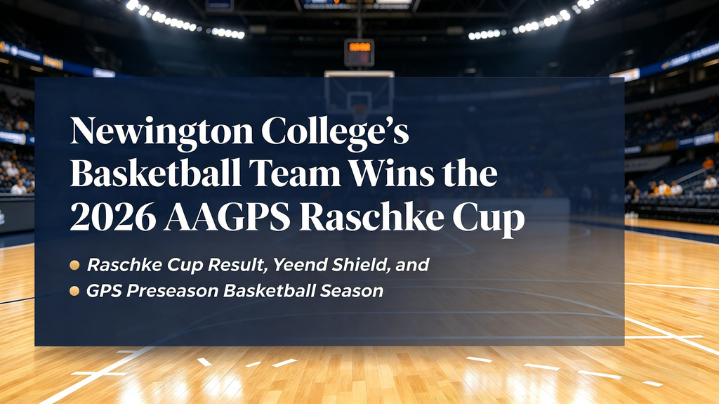 Newington College's 1st V Basketball Team Wins the 2026 AAGPS Raschke Cup