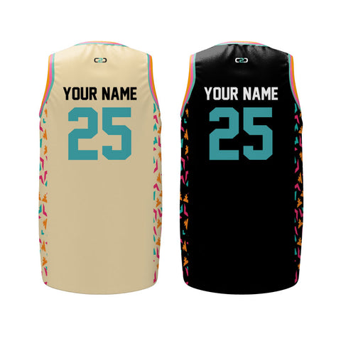 Custom Fiesta Street Core Reversible Basketball Singlet