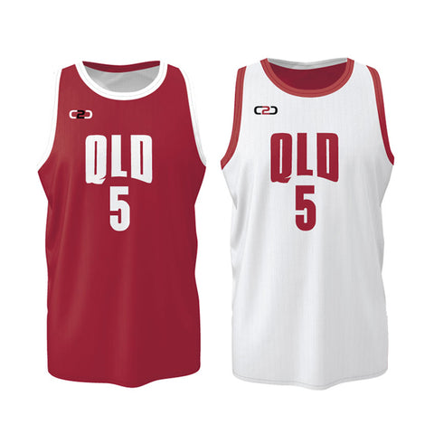 Custom Qld Core Reversible Basketball Singlet