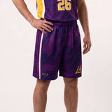 LA Core Shorts Pro Side Panel Purple Design Your Own