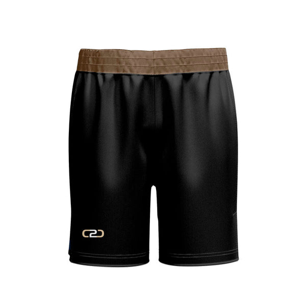 Custom Blacktop Basketball Above Knee Front View
