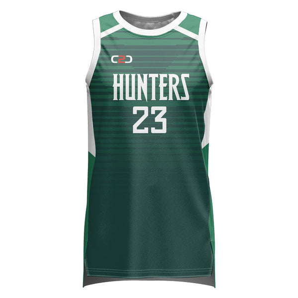 Custom Hunters Basketball Singlet Front View
