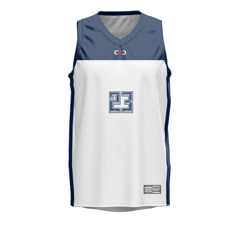 White Basketball Singlet