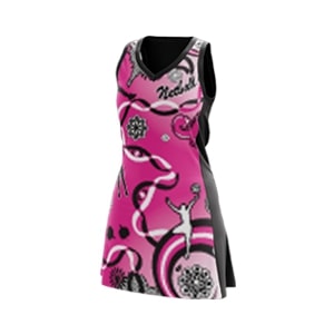 Zest Netball Dress Pink/Black