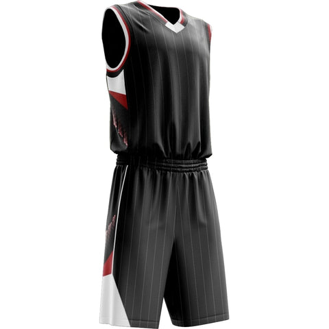 Silver Collection Basketball Singlet Black