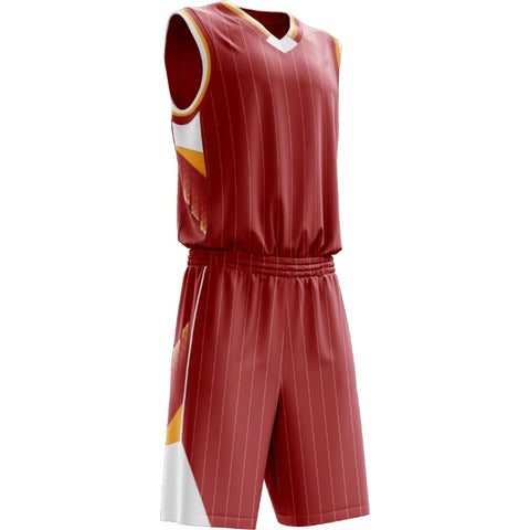 Silver Collection Basketball Shorts Red