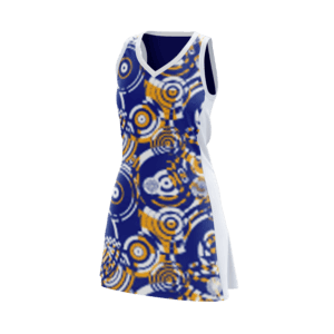 Halo Netball Dress Navy/Gold